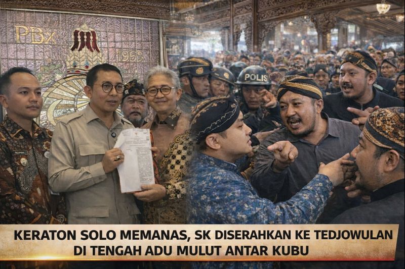Keraton Solo Kembali Bergejolak, Penyerahan SK Menteri Kebudayaan Diwarnai Adu Mulut dan Penolakan Terbuka