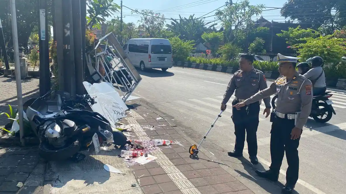 Lawan Jambret di Kuta Utara, Perempuan Tewas Usai Tabrak Tiang Listrik